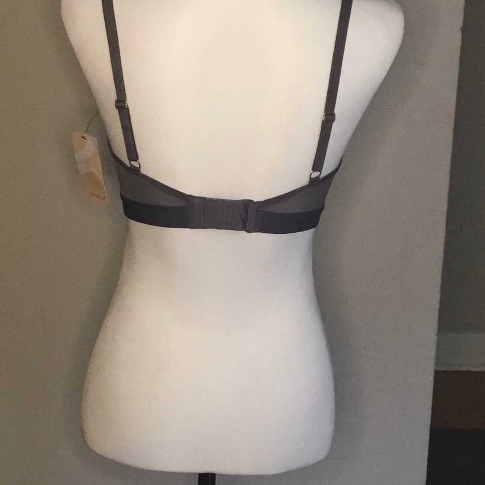 Lively Gray Bralette with Adjustable Straps and Triangle Cups - Picture 4 of 9